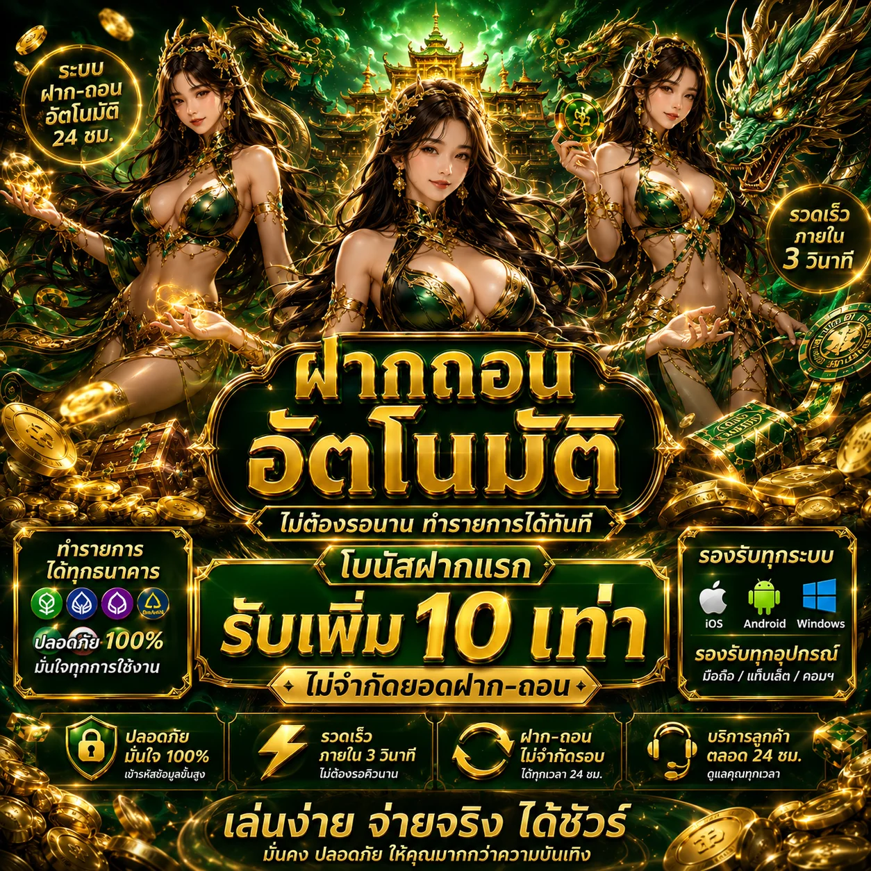 	โปรคืนยอดเสียรายสัปดาห์ FINIX77 คืนสูงสุด 10%